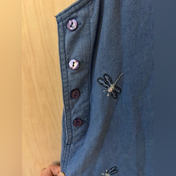 Jane Ashley Petite Denim Dragonfly Dress - Picture 4 of 6